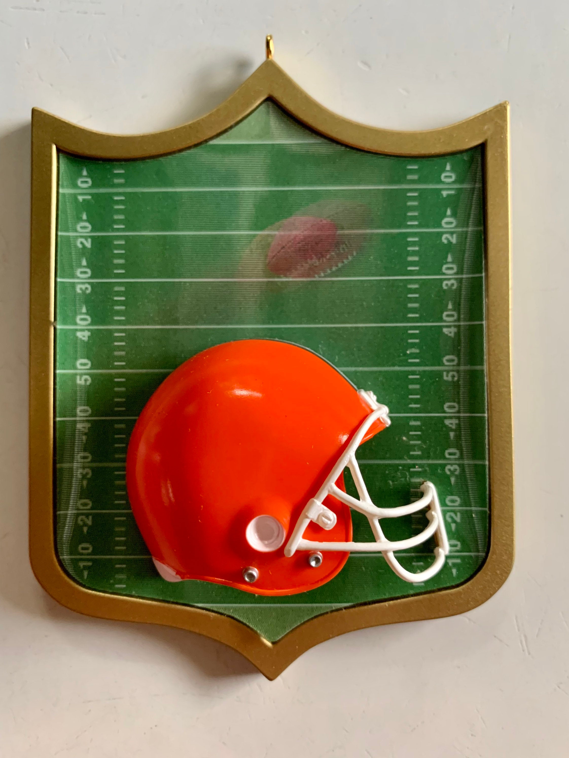 NFL Miami Dolphins Football Helmet Metal Hallmark Ornament - Gift