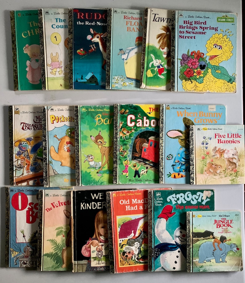 Lot of 17 Vintage Little Golden Books - Etsy