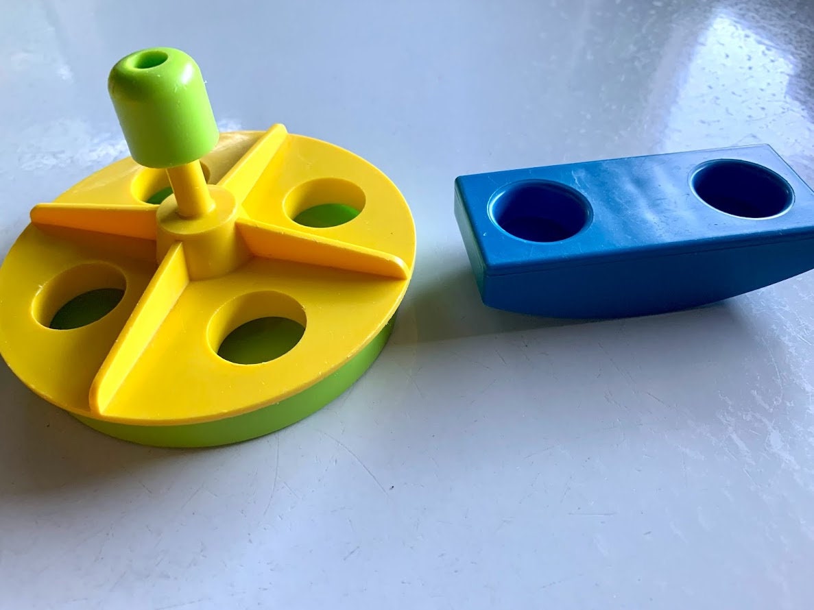 Vintage Fisher Price Merry Go Round Teeter Totter Seesaw Little People Playground Etsy