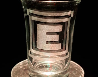 Mega Man E Tank Etched 1.5 oz. Shot Glass