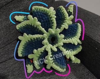 Thargoid Interceptor Hydra crochet plush / Elite Dangerous / Handmade / Gaming / Collectible / Oeko-Tex chenille yarn