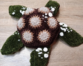 Stitch crochet plush, Amigurumi, chenille yarn, handmade