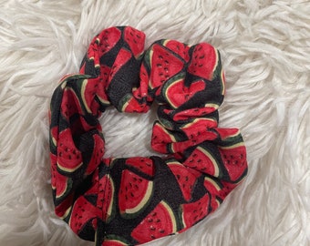 Palästina Wassermelone Scrunchie aus Baumwolle