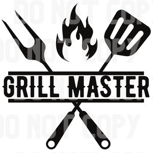 Grill Master SVG para Cricut, Silueta