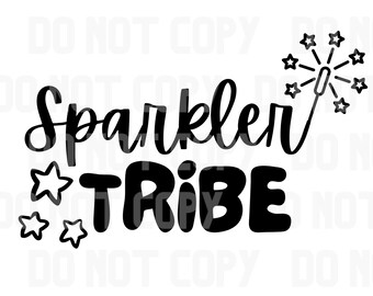Sparkler Tribe SVG für Cricut, Silhouette