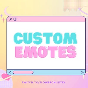 6 emotes personnalisées - Twitch, Youtube, Discord - Mignon, Chibi pour le streaming