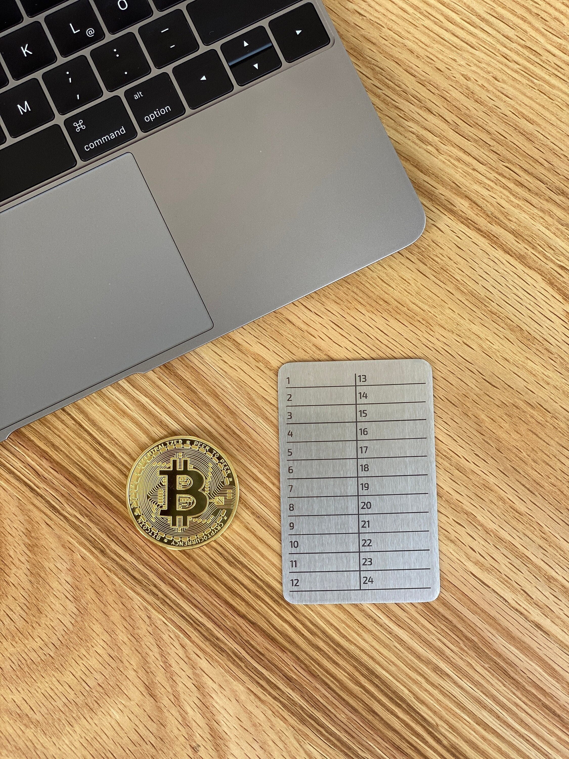 Crypto Seed Phrase Stainless Steel Metal Card Crypto Wallet Seed Recovery  Password List BTC - Etsy
