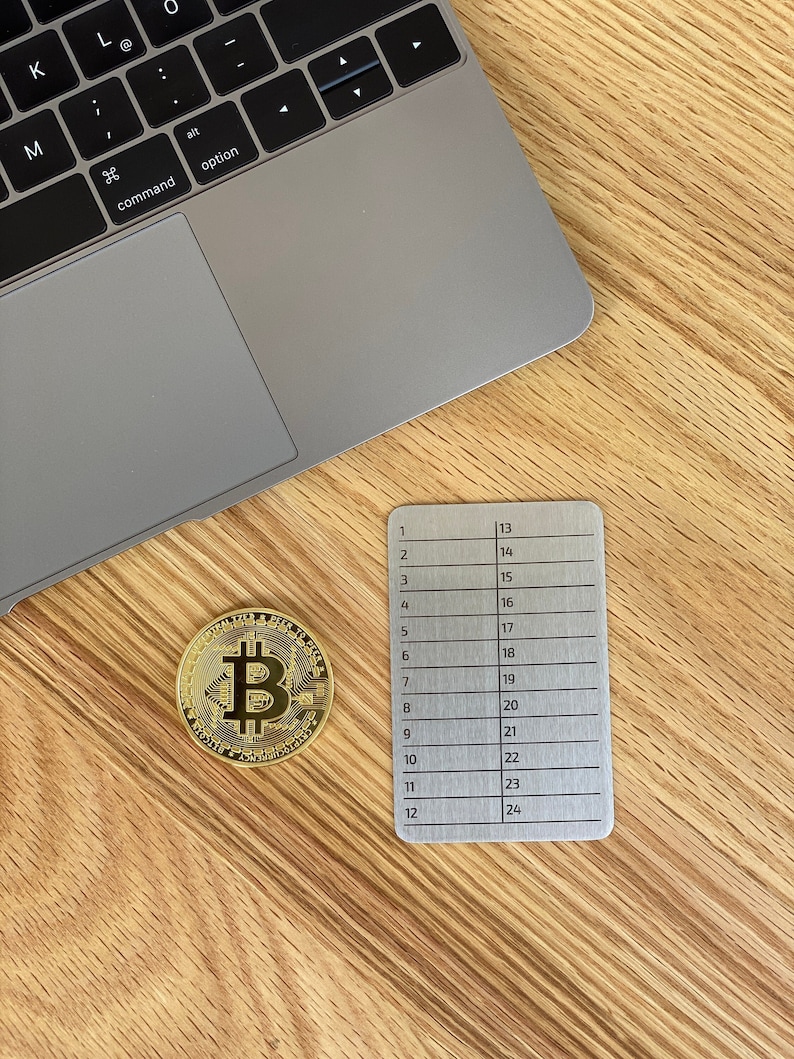 Buy Crypto Seed Phrase Stainless Steel Metal Card Crypto Wallet Online