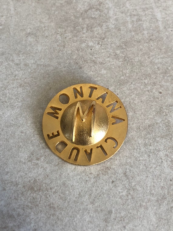 Brooch signed Claude Montana - image 1