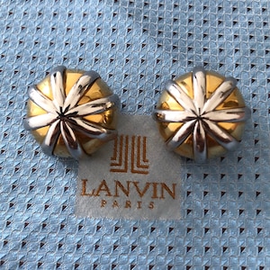 Lanvin Paris paire de clips d’oreilles 1970