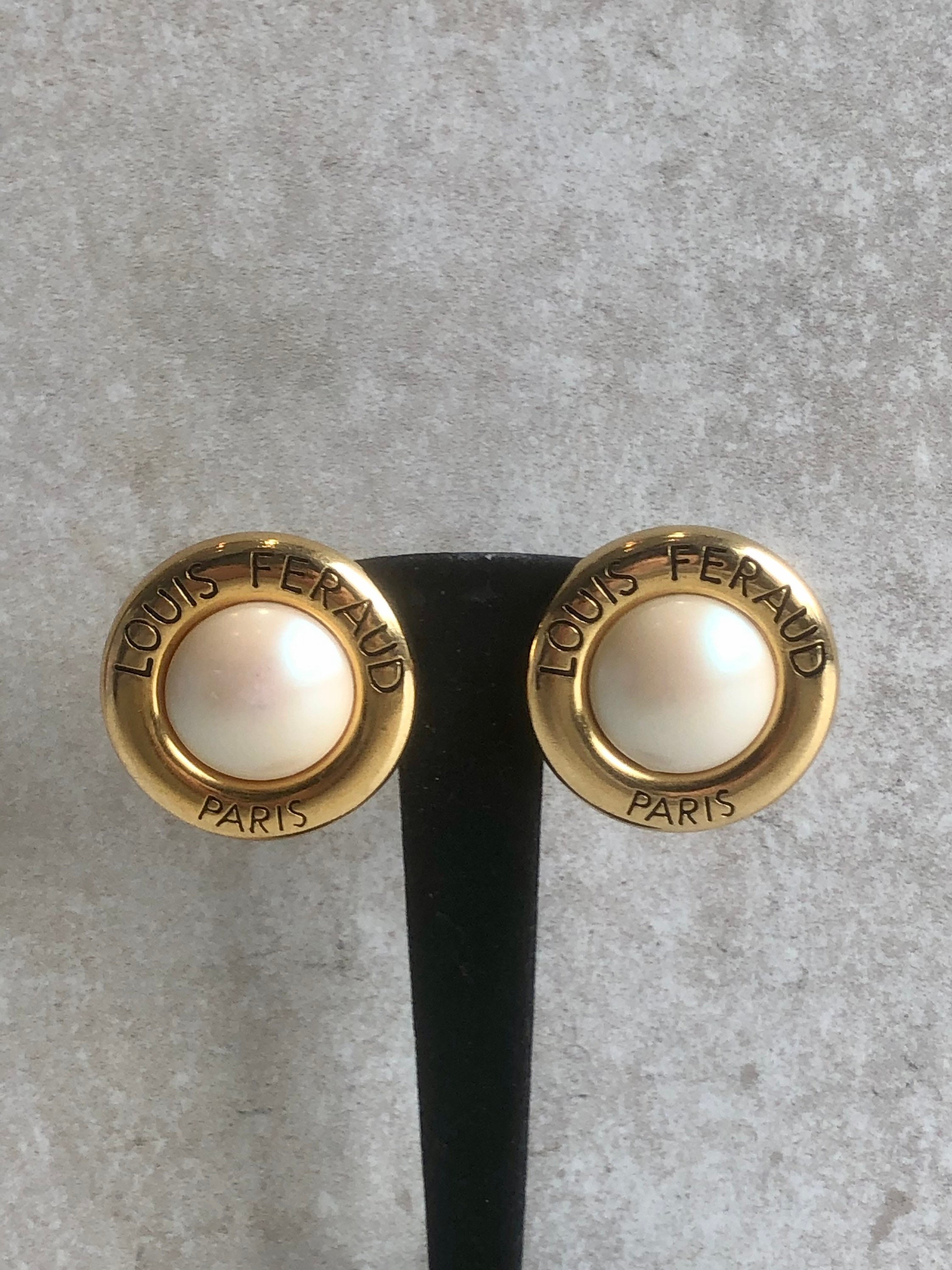 Louis Feraud - Authenticated Earrings - Gold for Women, Very Good Condition