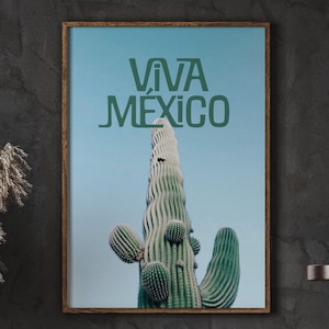 Mexico Art Poster Mexico Wall Art Mexico Travel Poster Mexican Poster Viva Mexico Print, DIGITAL DOWNLOAD