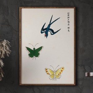 Taguchi Tomoki Print, Vintage Japanese Decor, Animal Print, Gallery Wall Art, Christmas Gift, DIGITAL DOWNLOAD