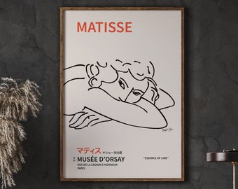 Lámina "Mujer dormida" de Matisse, arte mural francés (descarga digital)