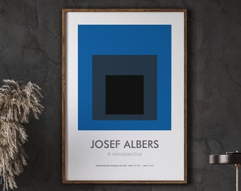 Josef Albers ポスター Josef Albers I-S g Framed Poster – MoMA Design Store