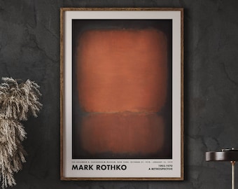 Rothko Abstract Art Print, Retro Museum Wall Decor (Digital Download)