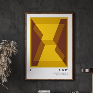 Josef Albers Style, Geometric Art, Albers Wall Art, lnteraction of Color, Abstract Poster, Minimalistic Art, Wall Art, Instant Download
