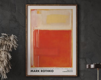 Mark Rothko Art Print, Mid Century Modern Abstract (Digital Download)