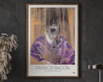 Francis Bacon Art Poster, Pope Innocent, Interior Design, Art Poster, Gallery Art, Home Wall Decor, Multiple Sizes, Digital Download