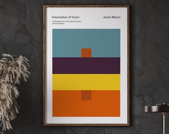 Josef Albers Interaction of Color Exhibition Poster (instant