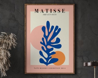 Matisse Cutout Exhibition Poster, Abstract Home Decor (Digital Download)