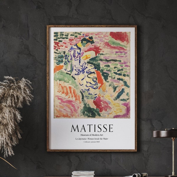 Henri Matisse Poster, La Japonaise, Wall Art, Minimalist Poster, Ideal Gift, Living Room, Instant Download