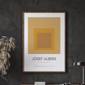 Josef Albers Prints, Geometric Art, Abstract Poster, Minimalistic Art, Wall Art, Ideal Gift, Instant Download