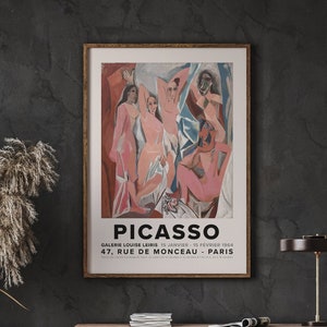 Pablo Picasso Print, Les Demoiselles d&#39;Avignon, Cubism Art, Le Cubisme Poster Print, Cubism Art, Instant Download