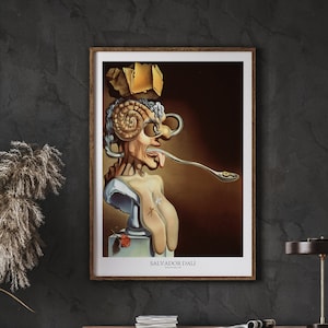 Salvador Dali Poster, Portrait of Picasso - 1947, Exhibition Poster, Fine Reproduction, Wall Art, Living Room, Digital Download