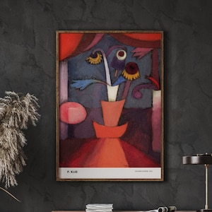 Paul Klee Art Poster, Autumn Flower 1922, Abstract Print, Modern Art Print, Exhibition Poster, Digital Art Print