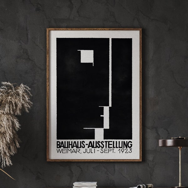 Bauhaus Print, Bauhaus Museum Poster, Bauhaus Exhibition Poster, Minimalist Art