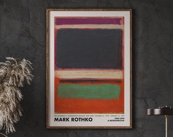 Mark Rothko Abstract Art Print, Museum Poster (Digital Download)