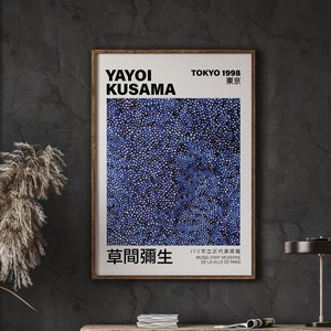 Yayoi Kusama Wall Art, Yayoi Kusama Nets, Violet Poster, Minimalist Poster, Gift Idea, DIGITAL DOWNLOAD