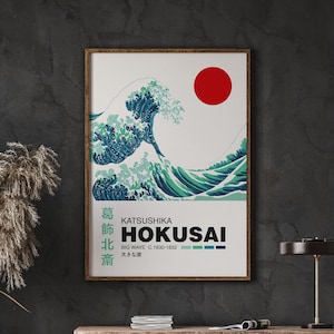 Hokusai Print, Japanese Art Print, Big Wave, Vintage Japanese Print, Gift Idea, Instant Download