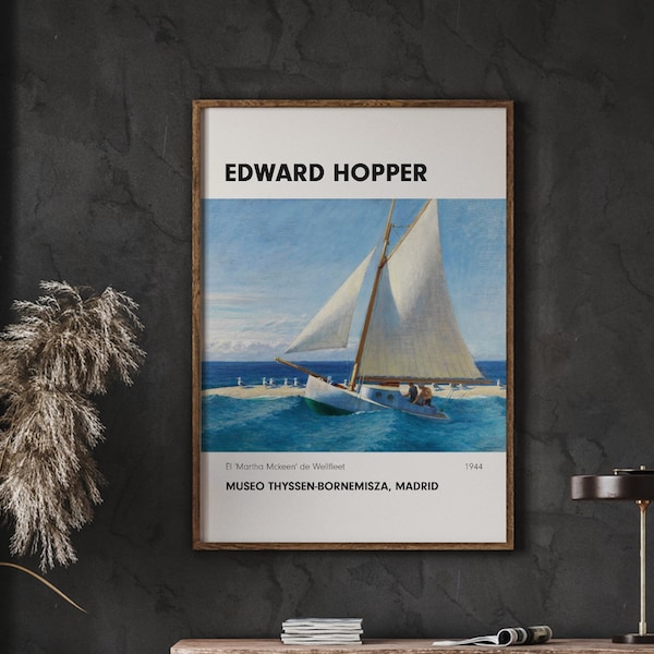 Edward Hopper Art Print, Sea Life, Gallery Art, Art mural moderne, décoration murale maison, plusieurs tailles, téléchargement immédiat
