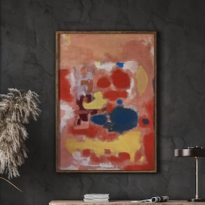 Mark Rothko Abstract Poster Print, Colorful Wall Art, A Exhibition Print as Housewarming Gift or Livingroom Decor, DIGITAL PRINT