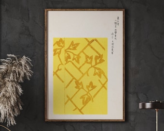 Grabado en madera vintage japonés, Taguchi Tomoki, grabado artístico japonés, decoración japonesa vintage, decoración oriental, descarga instantánea
