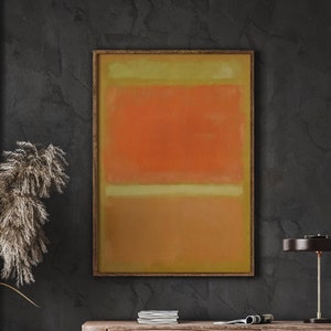 Mark Rothko Poster,  A Exhibition Print as Housewarming Gift or Livingroom Decor, Modern Art Expressionism Painting, DIGITAL PRINT