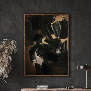 Soulages Poster Printable Download, Abstract Poster, Gallery Wall Prints, High Quality Poster, Housewarming Gift