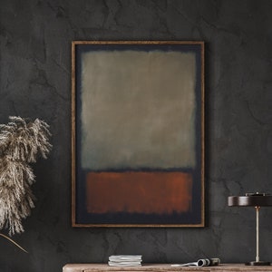 Poster di Mark Rothko, una stampa espositiva come regalo di inaugurazione della casa o decorazione del soggiorno, stampa di Mark Rothko, STAMPA DIGITALE