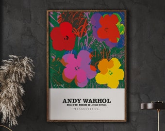 アンディ・ウォーホル「フラワーズ」展ポスター：ヴィンテージ