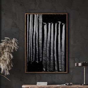Soulages Printable Download, Black White Wall Art, Dark Abstract Print, Abstract Poster, Gallery Wall Prints, Housewarming Gift