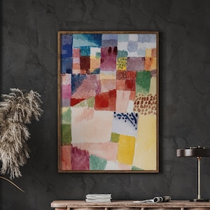 Paul Klee Art Print, Contemporary Square Art Poster, Colorful Decor, Vintage Poster, Klee Abstract Art, DIGITAL DOWNLOAD
