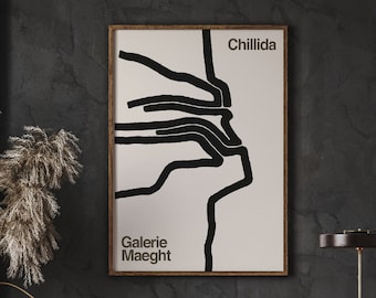 Gallery Maeght Exhibition Poster, Raoul Ubac Art Print, Vintage