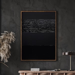 Pierre Soulages Black Wall Art, Minimalist Print, Modern Poster, Museum Poster, High Quality Poster, Instant Download
