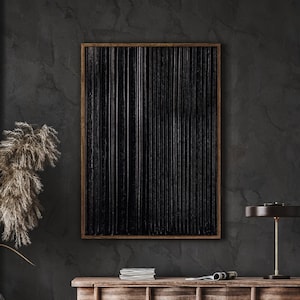 Soulages Abstract Poster, Black Wall Art, Modern Poster, Minimalist Print, High Quality Poster, Instant Download