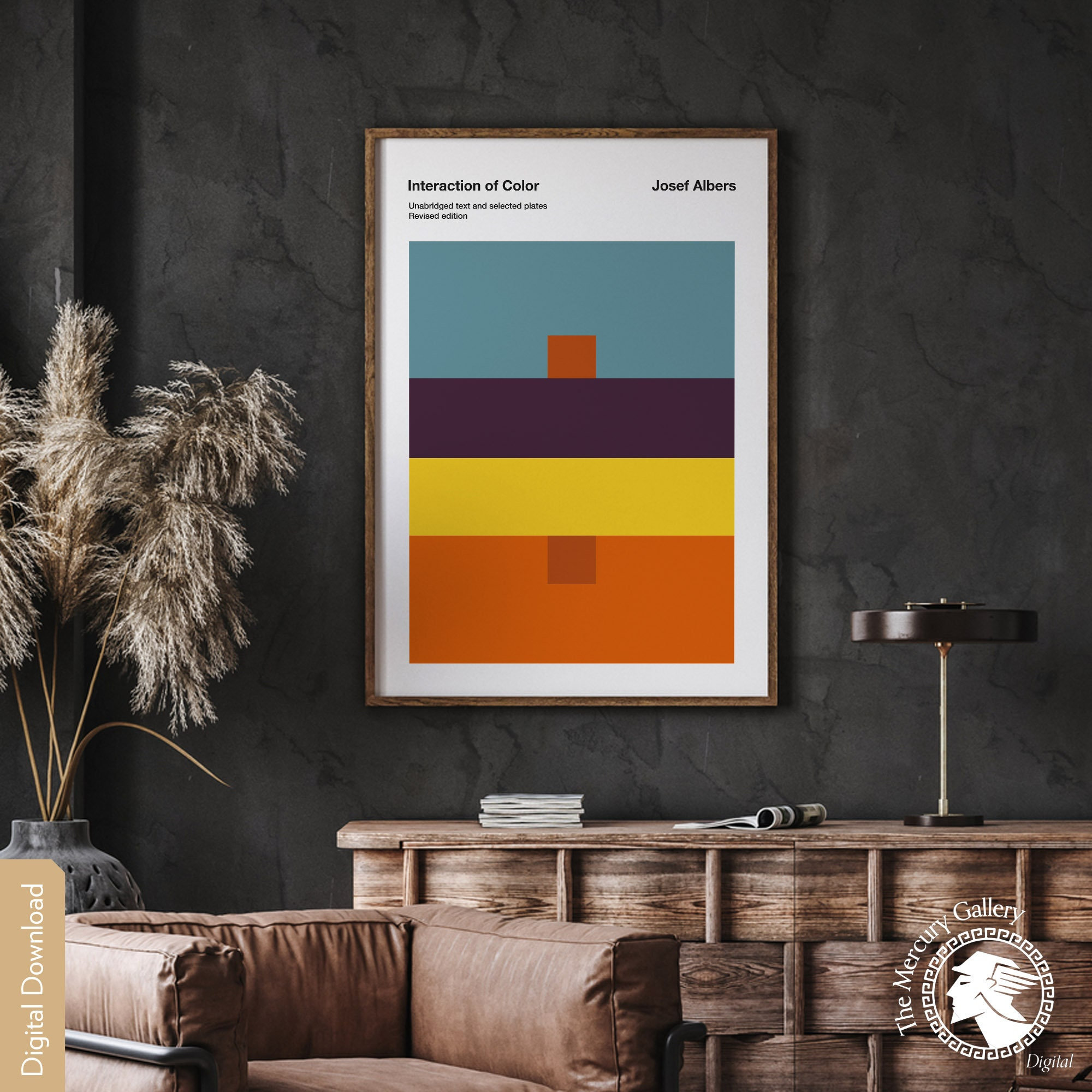 Josef Albers Interaction of Color Exhibition Poster (instant