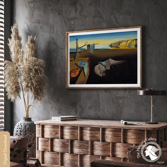 Dali, Persistence of Memory Print, Surrealist Art (digital