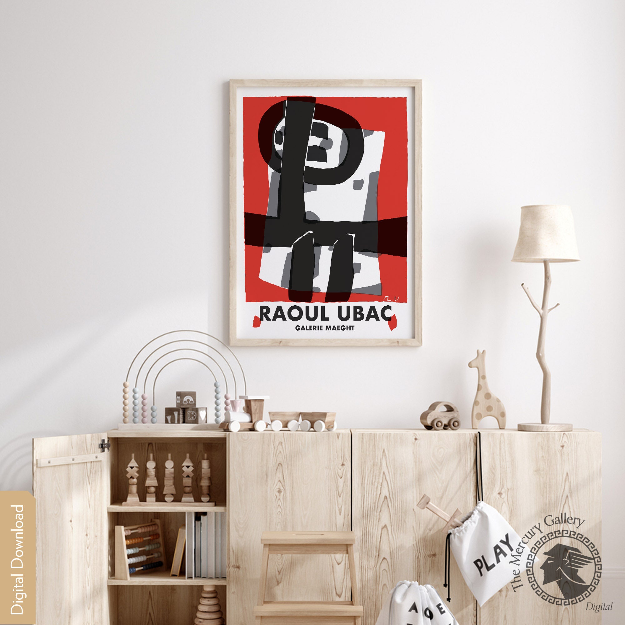 Gallery Maeght Exhibition Poster, Raoul Ubac Art Print Gallery Maeght Exhibition Poster, Raoul Ubac Art Print