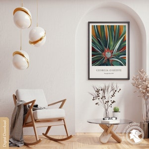 Georgia O’keeffe Poster, Pineapple Bud - 1939, Trendy Beautiful Large ...